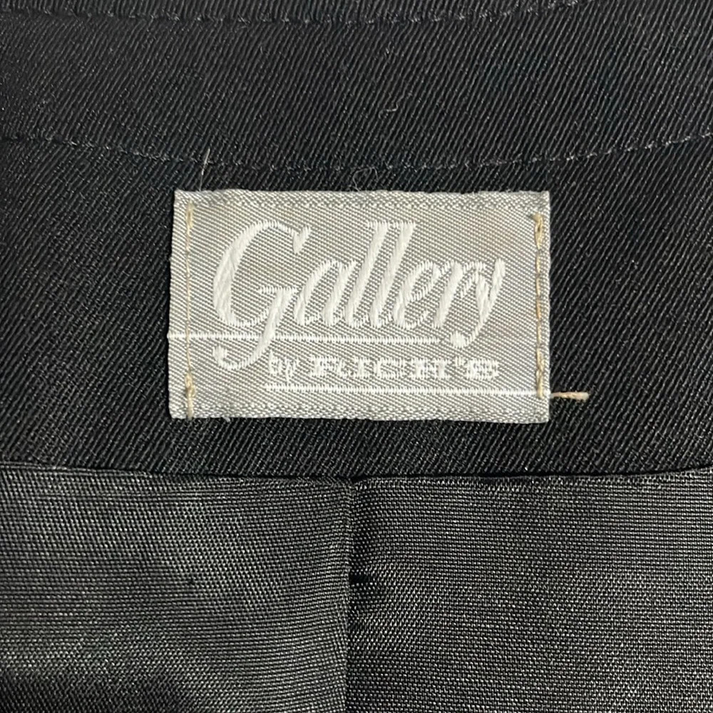 Vintage blazer size 12 black blazer shoulder‎ pads pockets open front lined fall - Picture 5 of 6
